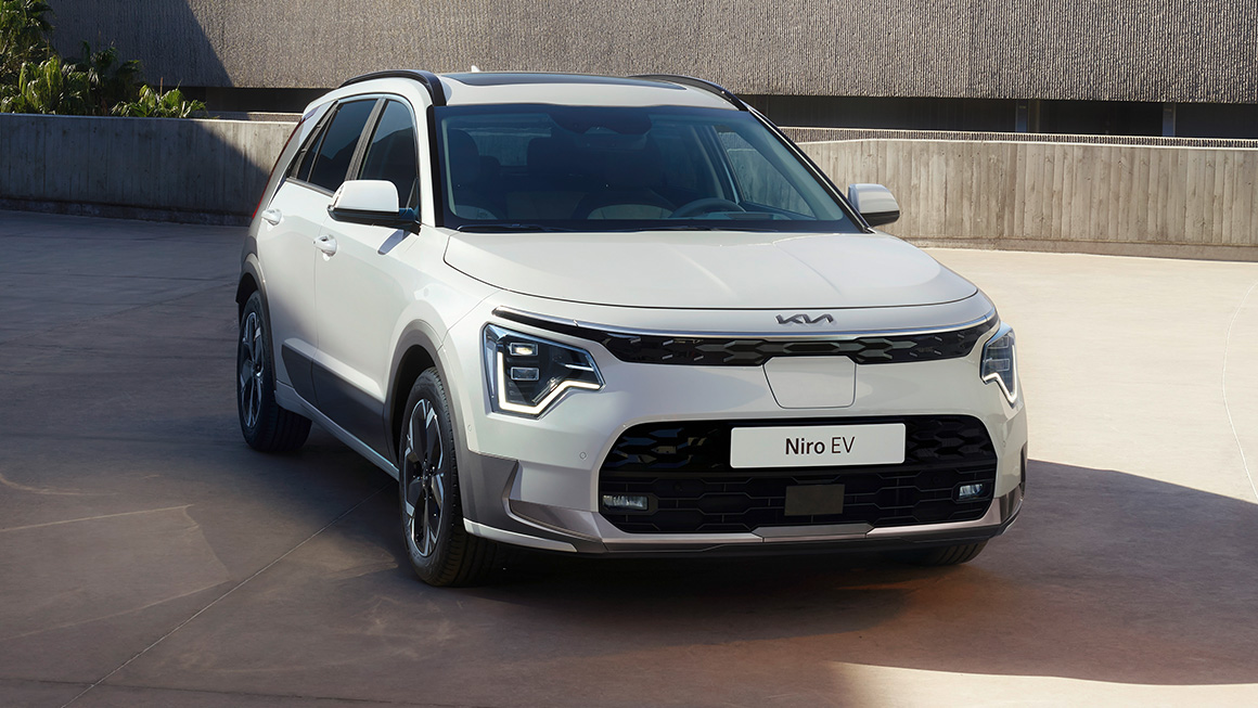 Markante Designdetails des Niro EV.